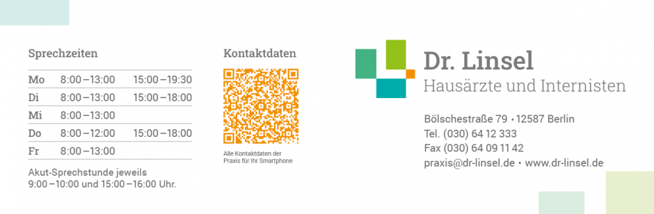 Aufklappbare Visitenkarte: Außenseiten