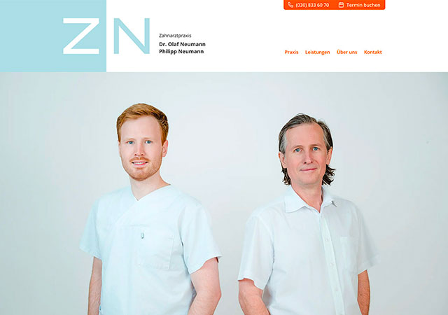 Website Zahnarzt Dr. Neumann